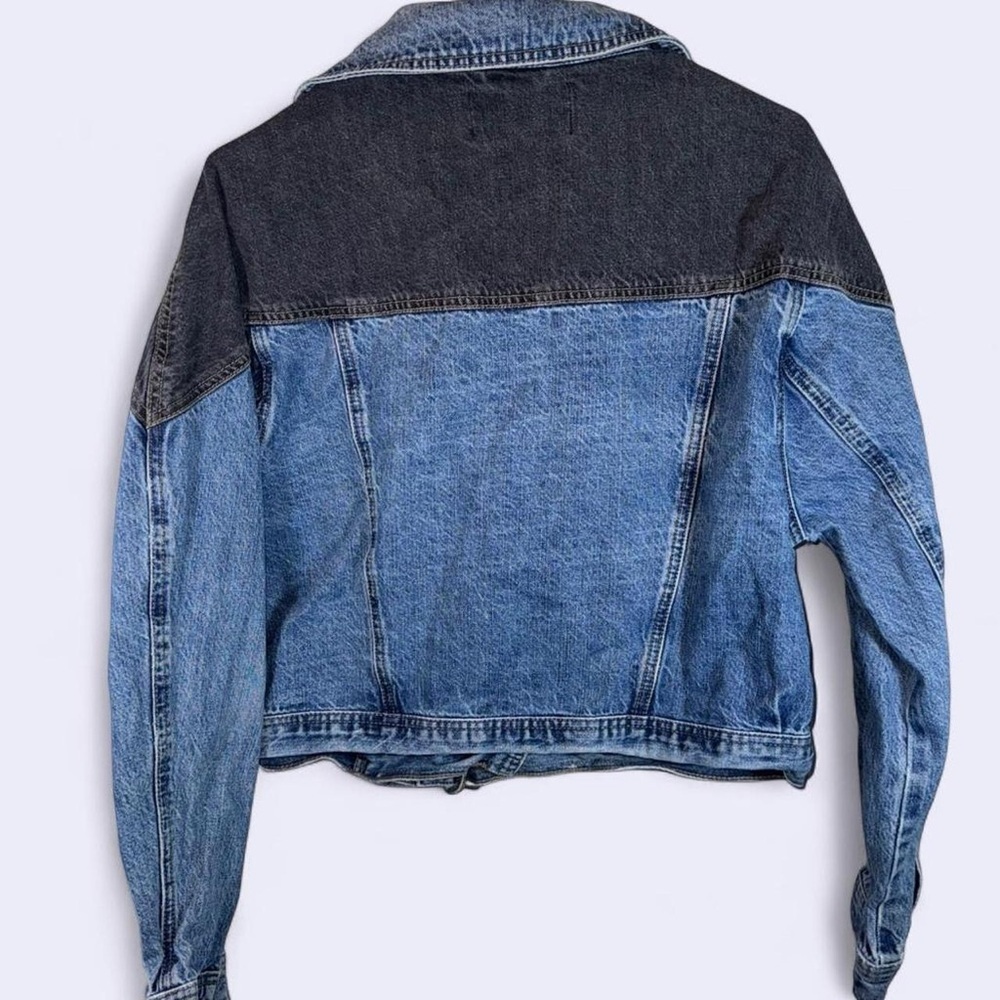 Fashion Nova Contrast Denim Jacket - Picture 4 of 6